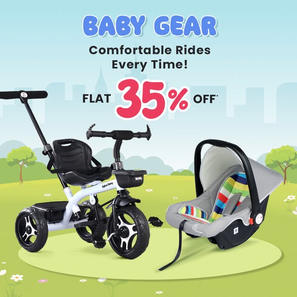 Flat 35% OFF* on Baby's Travelling Essentials